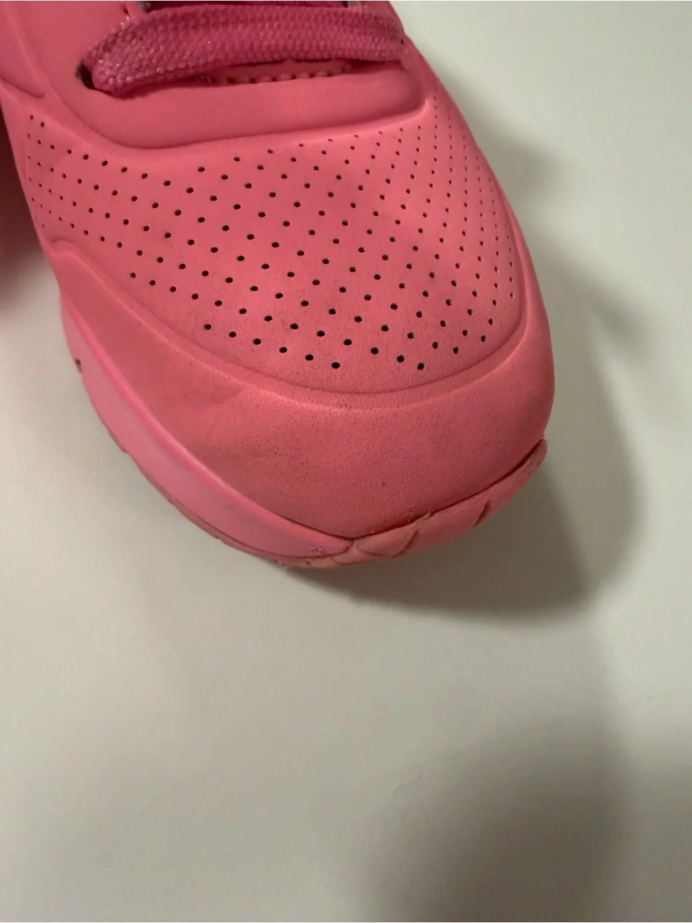 Skechers UNO Gen1 Neon Glow Hot Pink Girls Sneakers Size 13